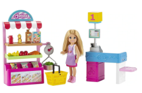Barbie chelsea can be snack stand playset